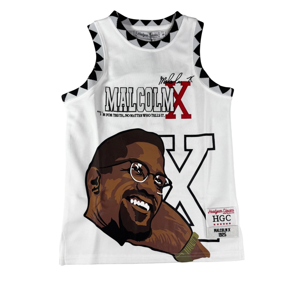 Headgear Classics Malcolm X Youth Jersey White Size Small